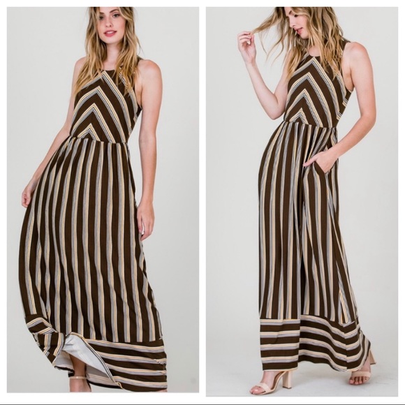 ✨LAST✨Absolutely gorgeous multi striped maxi dress - Picture 6 of 8
